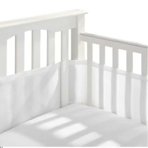 2Pcs/Set Baby Mesh Crib Bumper Liner Breathable Summer Infant Bedding Bumpers Newborn Cot Bed Around Protector