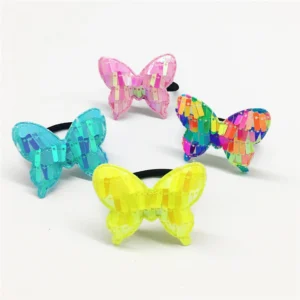 2Pcs/Set Girls Glit Glitter Princess Headwear Elastic Hair Bands Baby Headdress Children Cute Fashion Hair Accessories