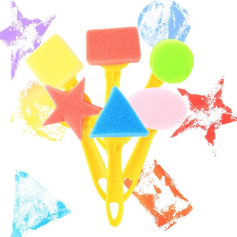 Children-DIY-Graffiti-Sponge-Brush-Set-Drawing-Toys-Broom-Shaped-Seal-Sponge-Brush-Art-Brush-Enlightenment-3