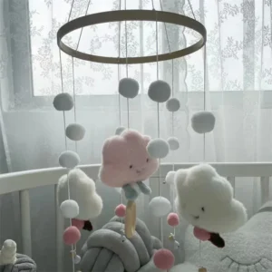 Cute Baby Mobile Rattles Toys for Newborn 0-12 Months with Toddler Carousel and Cot Bell Baby bell/bed bell
