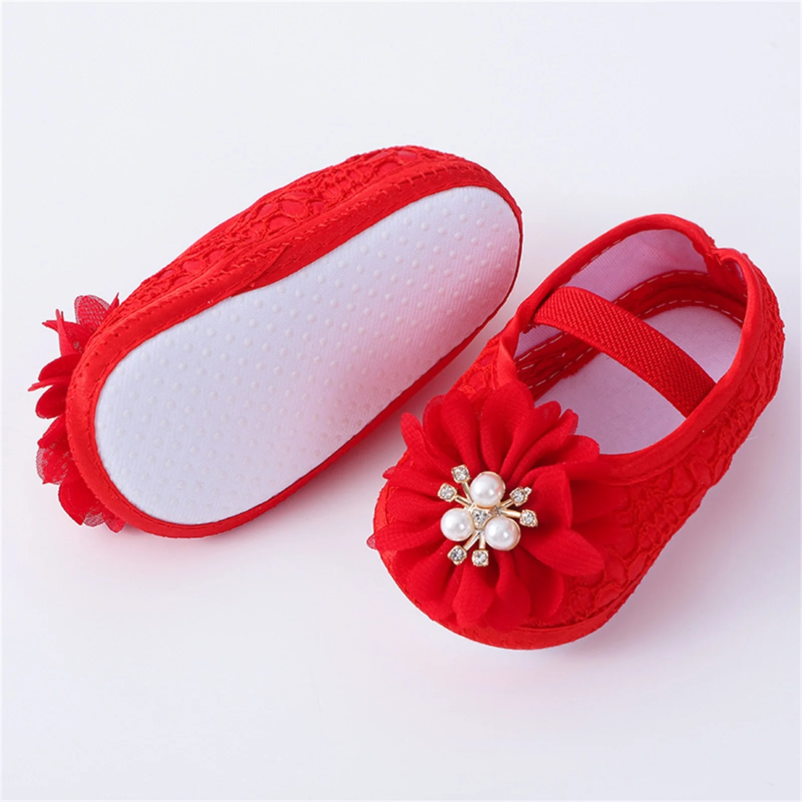 Infant-Baby-Girls-Flats-and-Headband-Soft-Sole-Non-slip-Pearl-Flower-Princess-Wedding-Dress-Walking-2