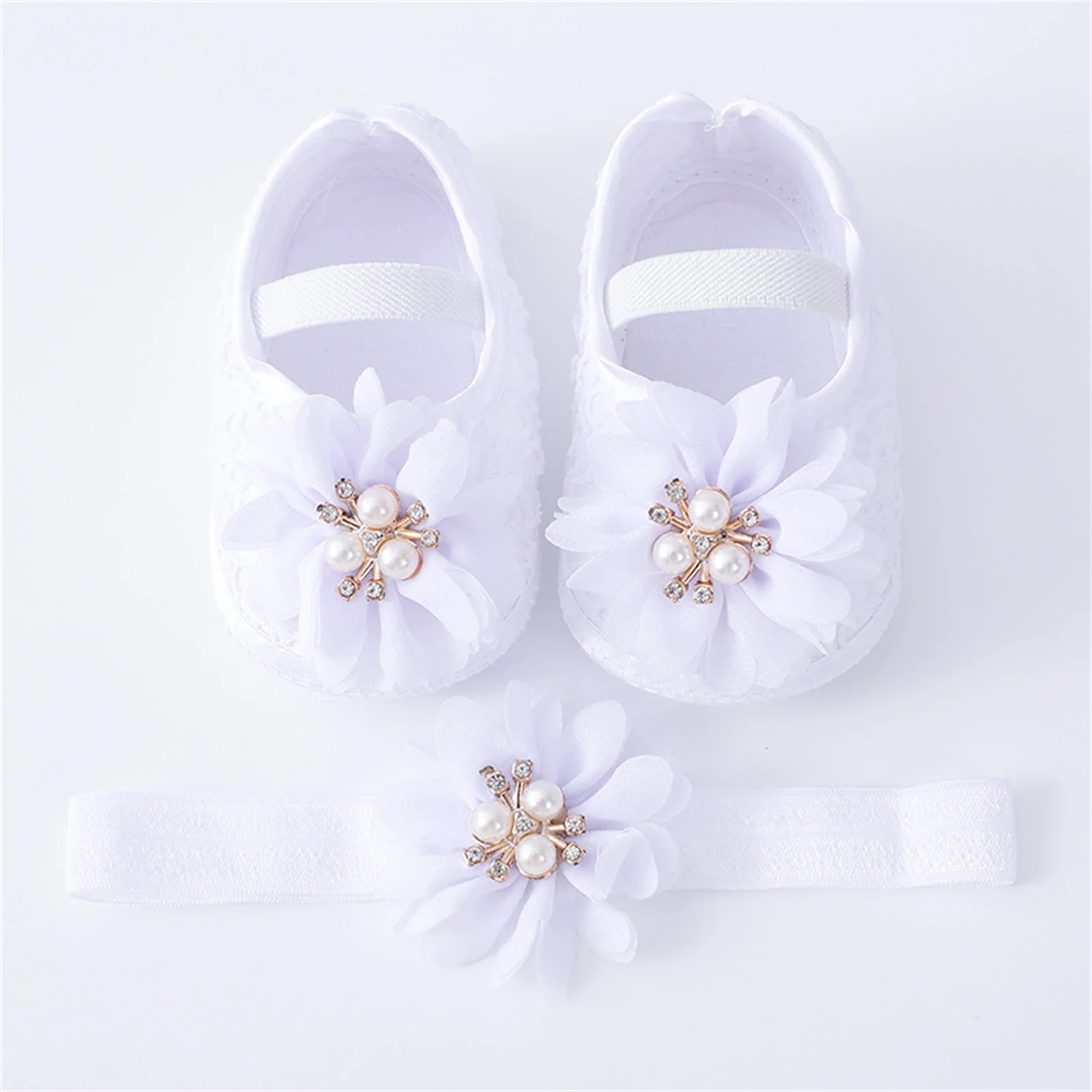 Infant-Baby-Girls-Flats-and-Headband-Soft-Sole-Non-slip-Pearl-Flower-Princess-Wedding-Dress-Walking-3