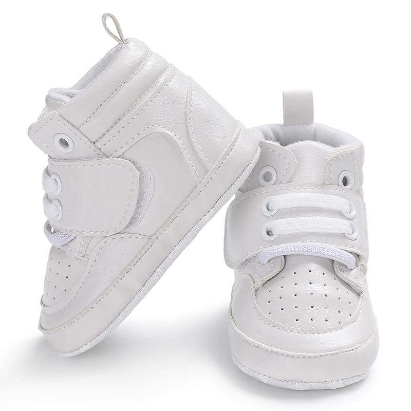 Newborn-Baby-Fashion-Sneakers-Shoes-Boys-Girls-Solid-Lace-Up-High-Shoes-Toddlers-Breathable-Non-Slip