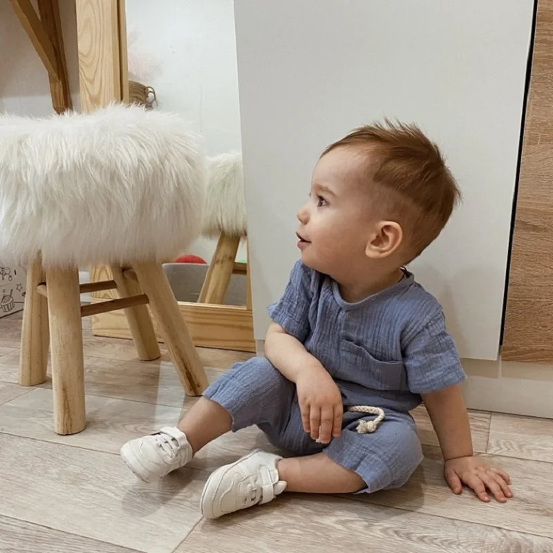 Organic-Cotton-Baby-Clothes-Set-Summer-Casual-Tops-Shorts-For-Boys-Girls-Set-Unisex-Toddlers-2-5