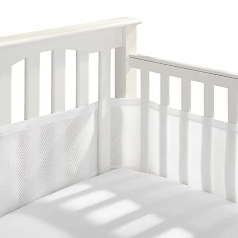 Universal-Mesh-Breathable-Cot-Bumpers-Bed-Fence-for-Newborn-Solid-Colors-All-Seasons-Ifant-Crib-1