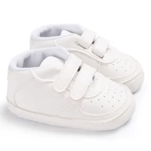 White Fashion Baby Shoes Casual Shoes For Boys And Girls Soft Bottom Baptism Shoes Sneakers For Freshmen Comfort First WalkShoes